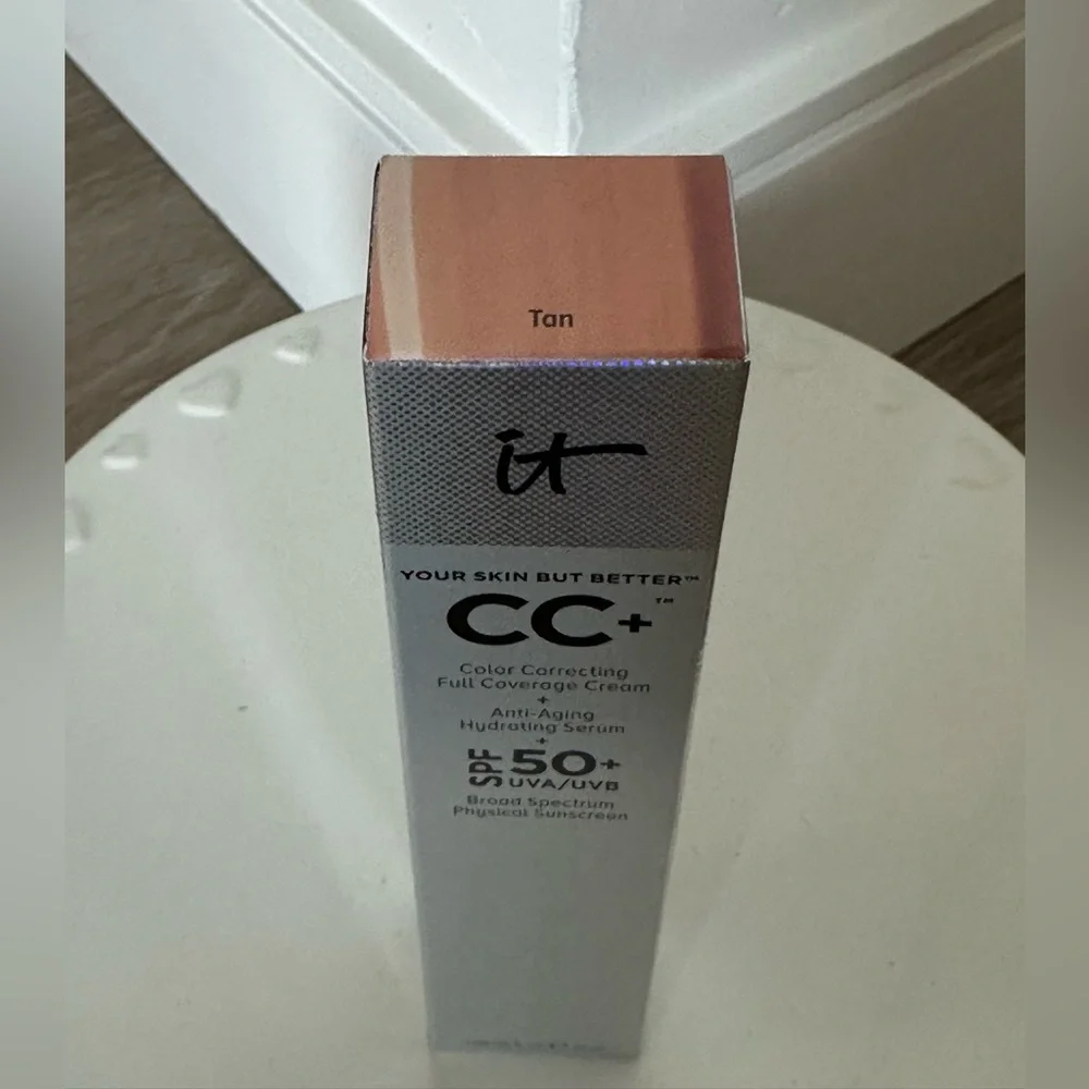IT Cosmetics CC+ Cream Full-Coverage Foundation With SPF 50+ - Color: Tan -NEW!